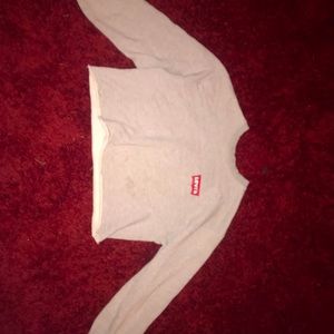 Levi’s cropped crew neck sweater